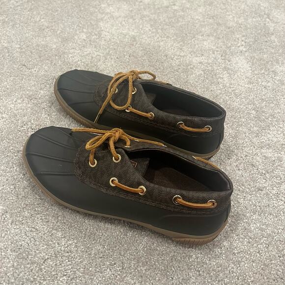 Michael Kors Women's Low Rain Duck Boot Brown Size 8 - Picture 4 of 6